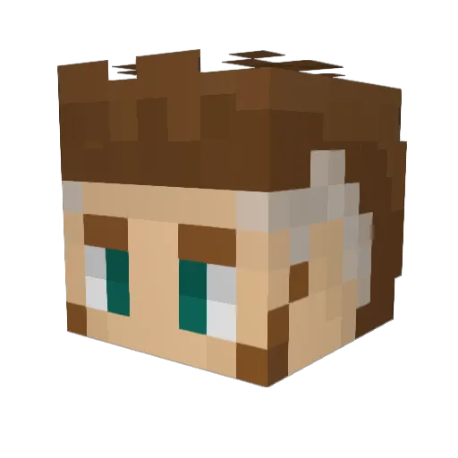 CanopusLePatron Minecraft avatar head, 3D render
