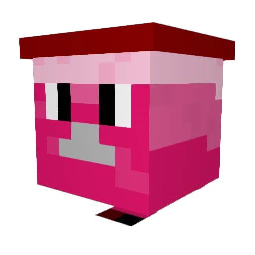 Cansloos Minecraft avatar head, 3D render