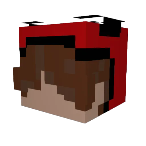 Cansp3r Minecraft avatar head, 3D render
