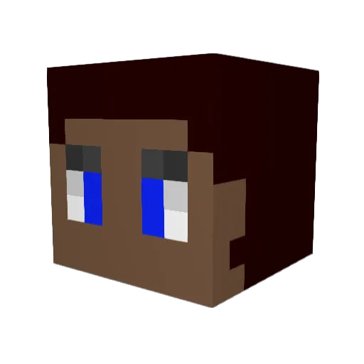 CantCatchZat Minecraft avatar head, 3D render