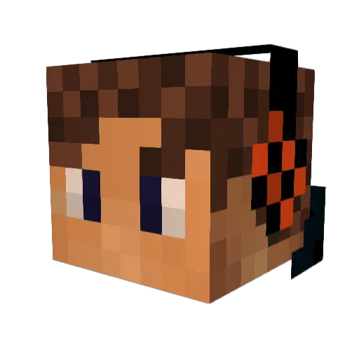 Canto4 Minecraft avatar head, 3D render