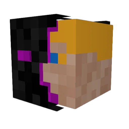 CantoOnto Minecraft avatar head, 3D render