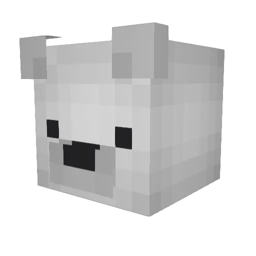 CantoXI Minecraft avatar head, 3D render