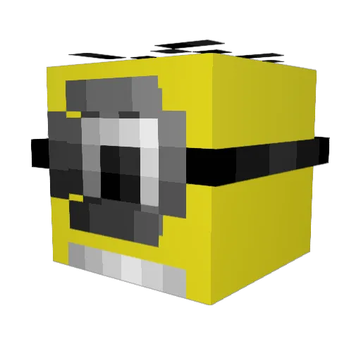 Canucks_9 Minecraft avatar head, 3D render