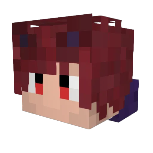 Canyon_Firefist Minecraft avatar head, 3D render