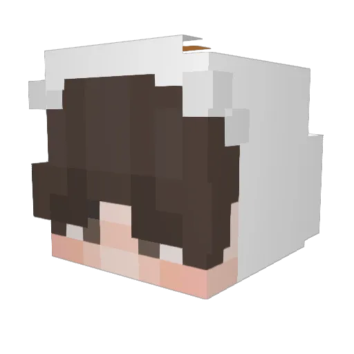Canzyy Minecraft avatar head, 3D render