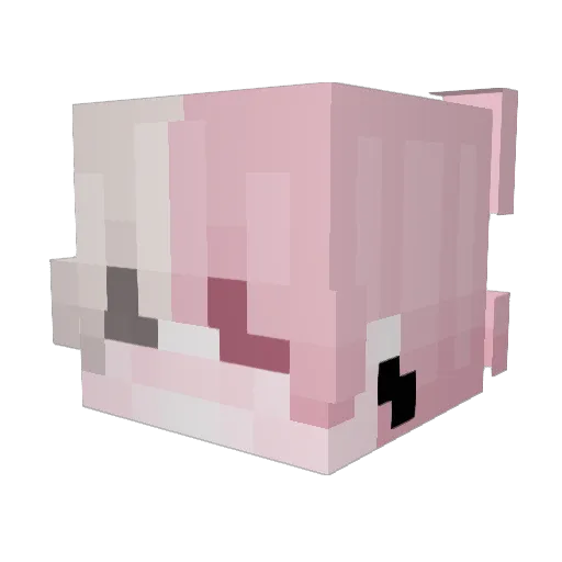 Caoirigh Minecraft avatar head, 3D render