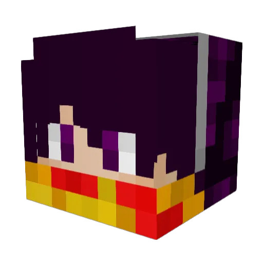 Caolern Minecraft avatar head, 3D render