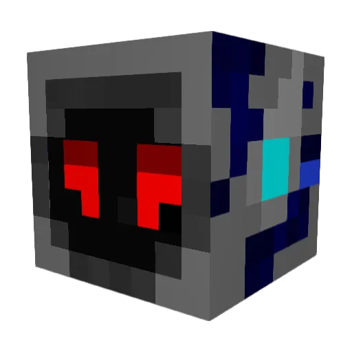 Cap126 Minecraft avatar head, 3D render