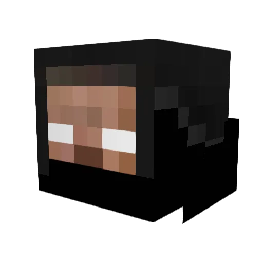 Cap7ainNapkin Minecraft avatar head, 3D render