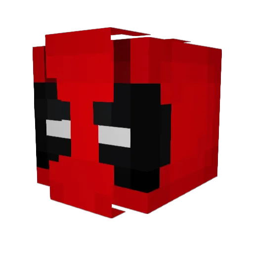 CapA100 Minecraft avatar head, 3D render