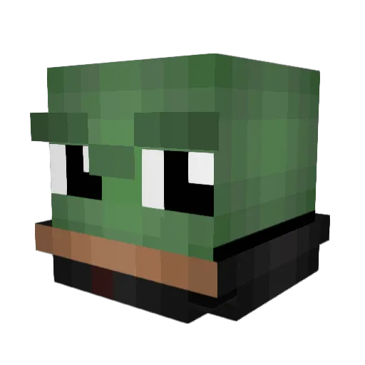 CapB Minecraft avatar head, 3D render