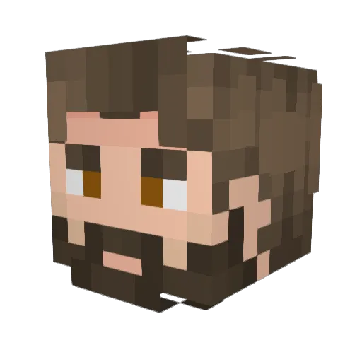 CapCriss Minecraft avatar head, 3D render