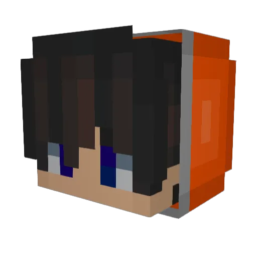 CapKa Minecraft avatar head, 3D render