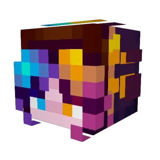 CapNap846 Minecraft avatar head, 3D render