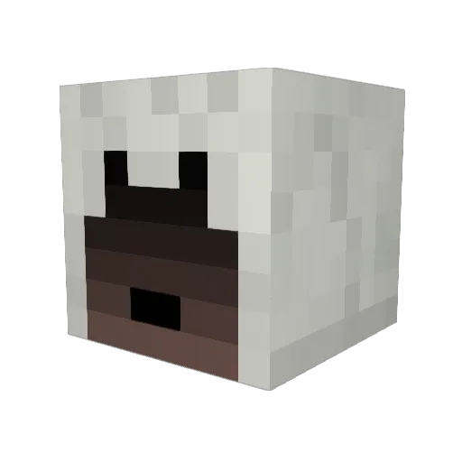 CapTainFlam Minecraft avatar head, 3D render