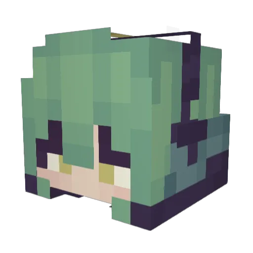 CapTainTinnitus Minecraft avatar head, 3D render