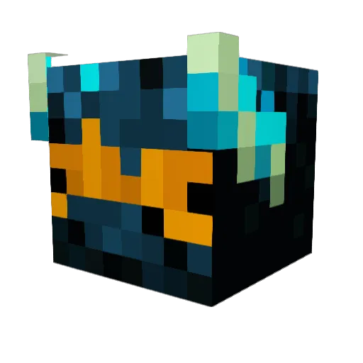 CapWaffle04 Minecraft avatar head, 3D render