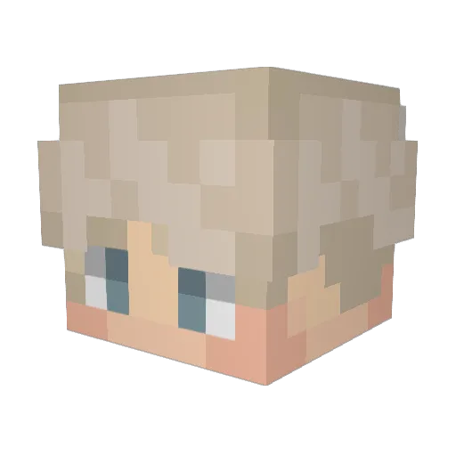 Cap_Elijah Minecraft avatar head, 3D render