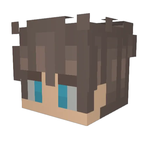 Cap_Salt Minecraft avatar head, 3D render