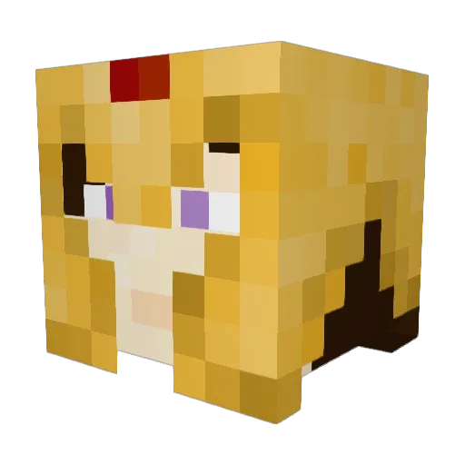 Cap_puccino Minecraft avatar head, 3D render