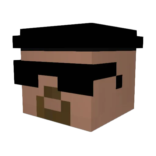 Capac_Amaru Minecraft avatar head, 3D render
