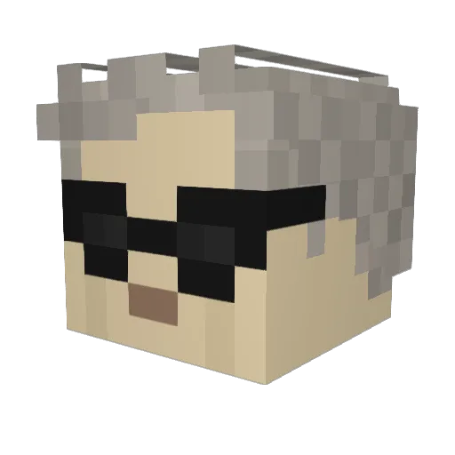 Capaldi007 Minecraft avatar head, 3D render