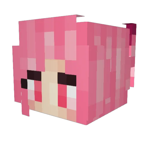 Capbolt Minecraft avatar head, 3D render