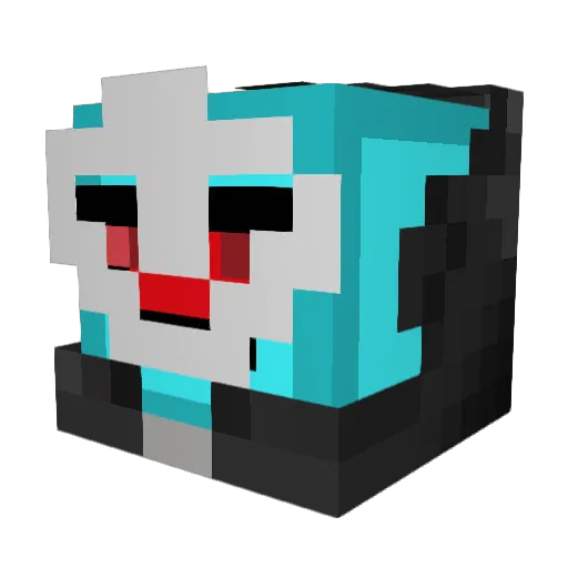 Capcranium Minecraft avatar head, 3D render