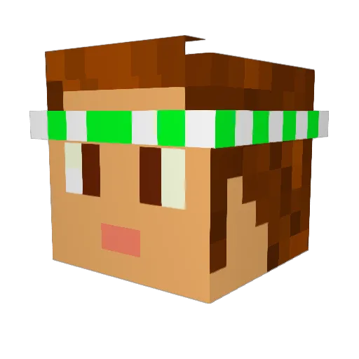 CapdinCrando Minecraft avatar head, 3D render