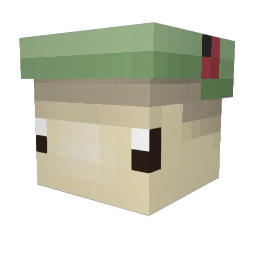 CapeBoy2008 Minecraft avatar head, 3D render