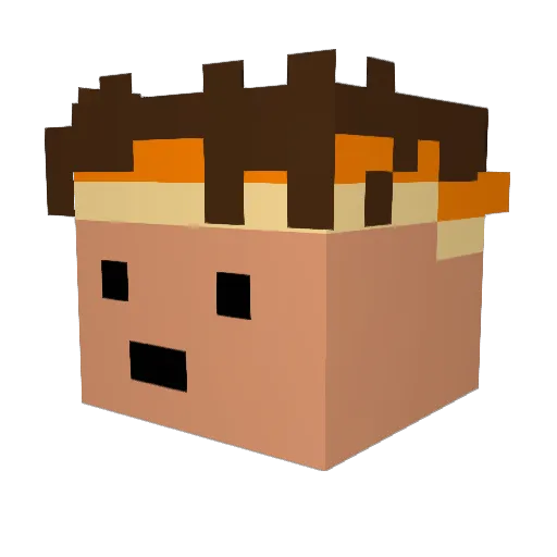 CapenQ_avq Minecraft avatar head, 3D render