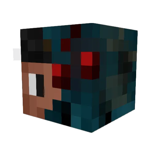 Capeta976 Minecraft avatar head, 3D render