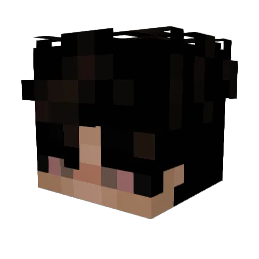 Capierr Minecraft avatar head, 3D render