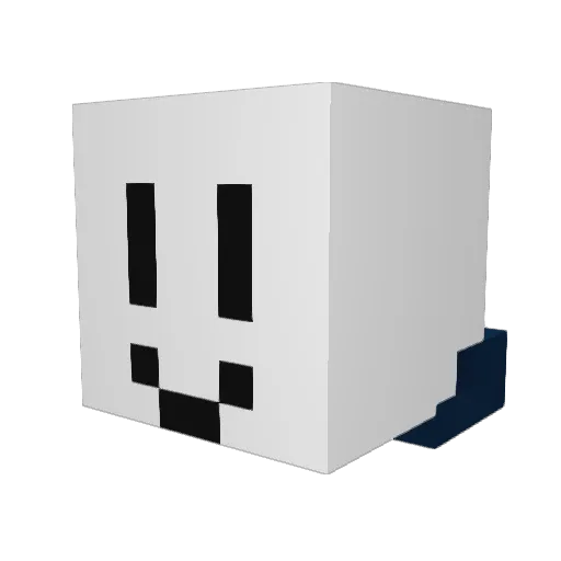 CapiloteCoelho Minecraft avatar head, 3D render