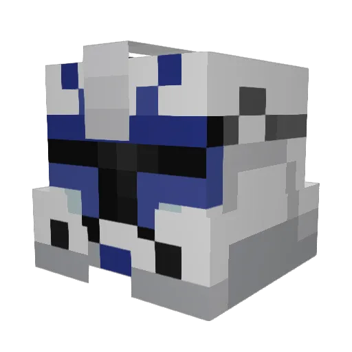 CapitaineRex11 Minecraft avatar head, 3D render
