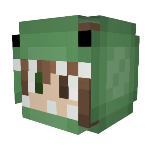 CapitalHartz Minecraft avatar head, 3D render