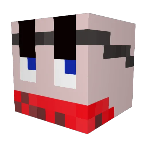 CapitalWasteland Minecraft avatar head, 3D render