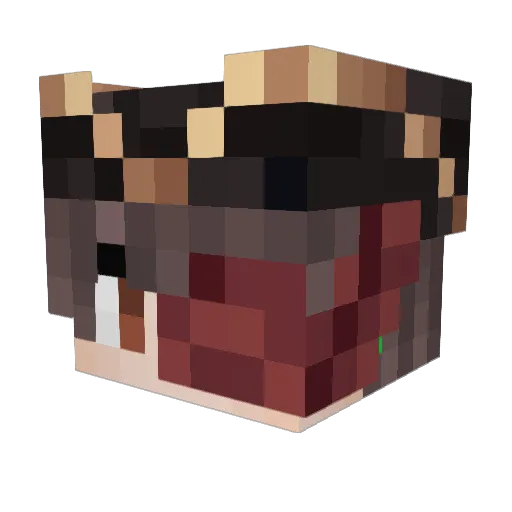 CapitanMader Minecraft avatar head, 3D render