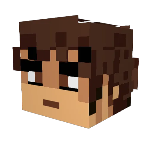CapitanNitro Minecraft avatar head, 3D render