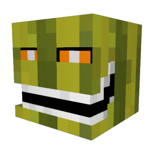 CapitanPapaya Minecraft avatar head, 3D render