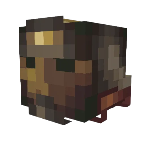 CapitanPyro Minecraft avatar head, 3D render