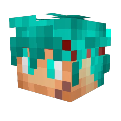 CapitanSergio Minecraft avatar head, 3D render