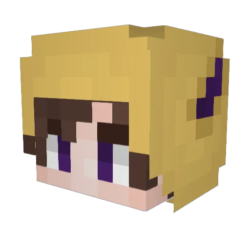 Capitan_Bekon_ Minecraft avatar head, 3D render