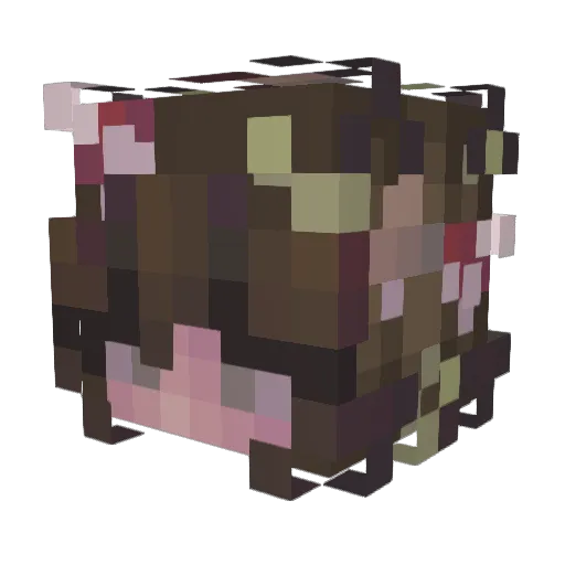Capitansoft Minecraft avatar head, 3D render