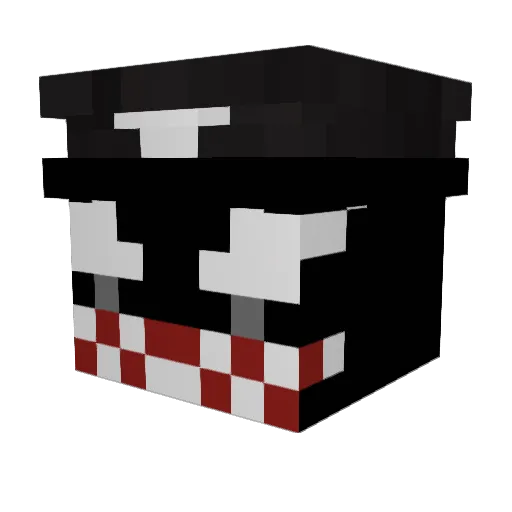 Capitao50 Minecraft avatar head, 3D render