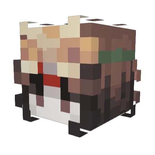 CapitaoGabriel12 Minecraft avatar head, 3D render