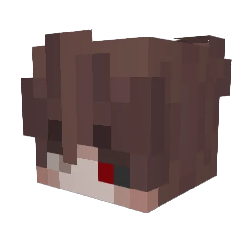 CapitoSilver Minecraft avatar head, 3D render