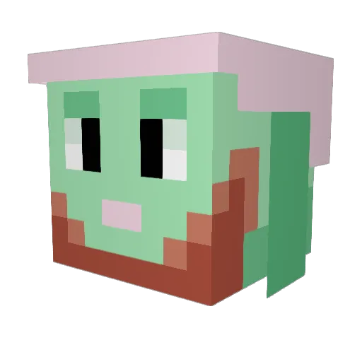 CapitolCritter Minecraft avatar head, 3D render