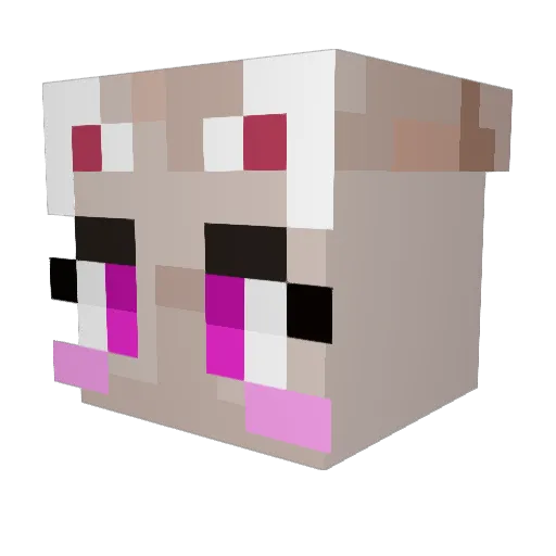 Capitols Minecraft avatar head, 3D render